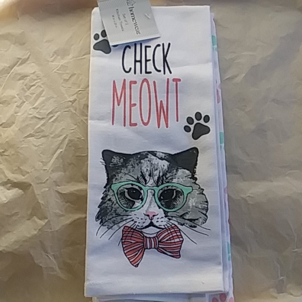Check Meowt 2 kitchen towel set